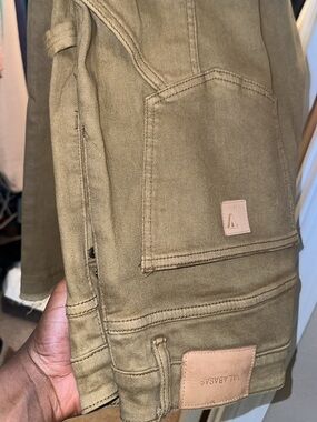 Valabasas Khaki Carpenter Stack Flare Jeans 32